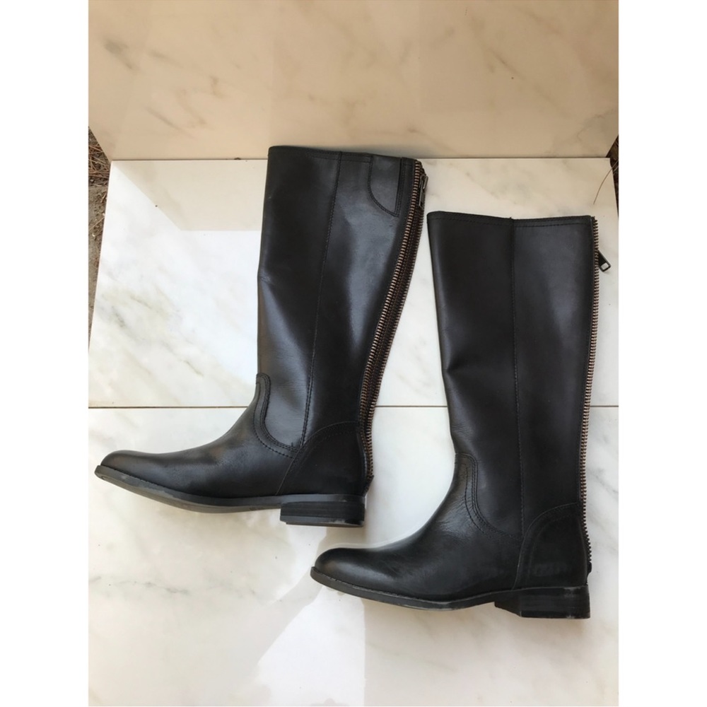 Frye and Co. Women’s Jolie Back zip Knee High Boot, Black 6.5M US